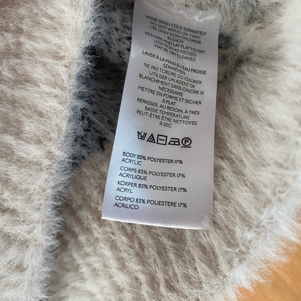 NWOT Pilcro Anthropologie Patterned Eyelash Sweater - Picture 7 of 9